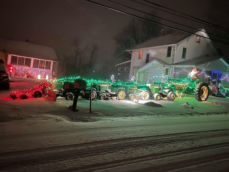 Machinery Pete Shows Off EyeCatching Tractor Christmas Light Displays